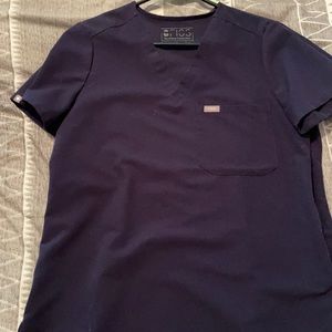 One Pocket Navy Scrub top-Figs